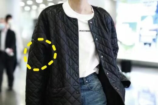 刘雯绗缝外套